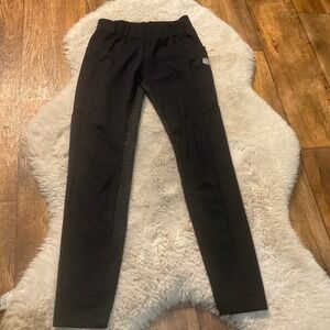 Fits T4 Kids Riding Tights Size Medium‎ Black Equestrian Tights Silicone Grip